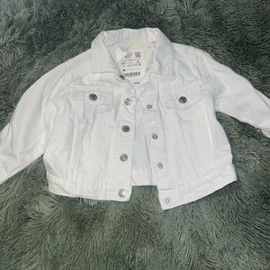 Brand New White Denim Jacket- Baby